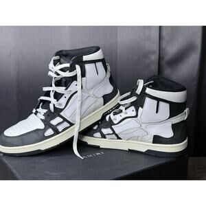 Size 9.5 Amiri Skeleton Top Sneakers Black